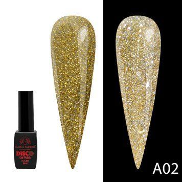 Гель-лак Disco Gel Polish, Global Fashion, світловідбивний, 8 мл, A02 12212 фото