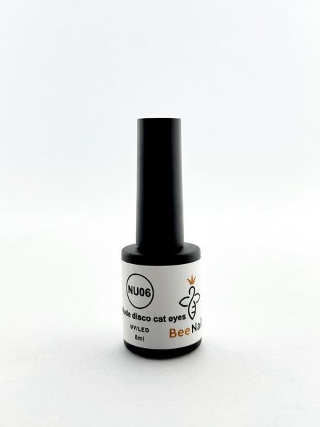 Гель-лак для нігтів Nude Disco Cat Eyes Bee Nails, 8 мл, NU06 25485 фото