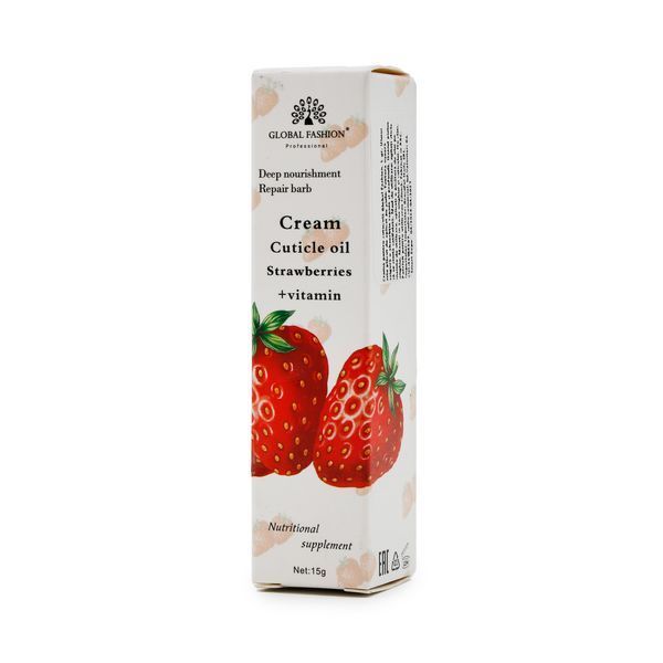 Зволожуючий крем для кутикули, 15 гр, Strawberries 21989 фото