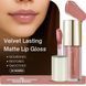 Стойкий, матовый блеск для губ Velvet lasting matte long lasting lip gloss, Global Fashion, GF38006 #112 24925 фото 2