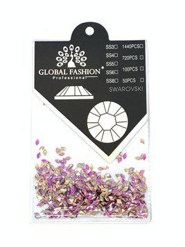 Декор для нігтів 3D (ромбики) Swarovski Global Fashion Crimson Gold 14547 фото