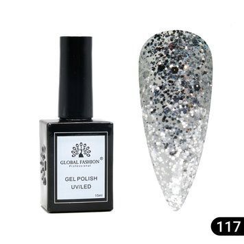 Гель лак Global Fashion, Gel polish&nbsp;15&nbsp;ml,&nbsp;117 23954 фото