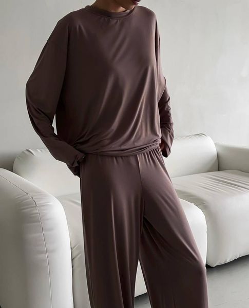 Костюм женский микродайвинг (штаны и кофта) RAZ-1499 (42 - 46 р.) Мокко RAZ-1499 фото