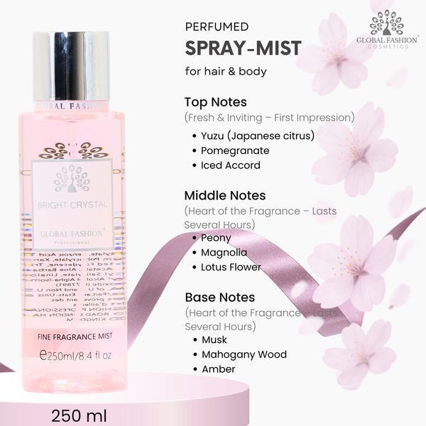 Мист для тела, Global Fashion, Bright Crystal, 250ml 25061 фото