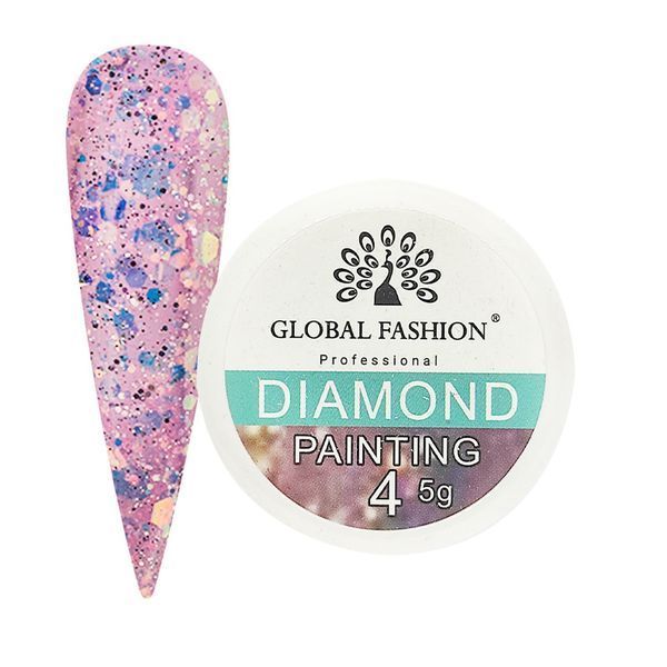 Бриллиантовая роспись блестящим гелем Global Fashion 04 5892 фото
