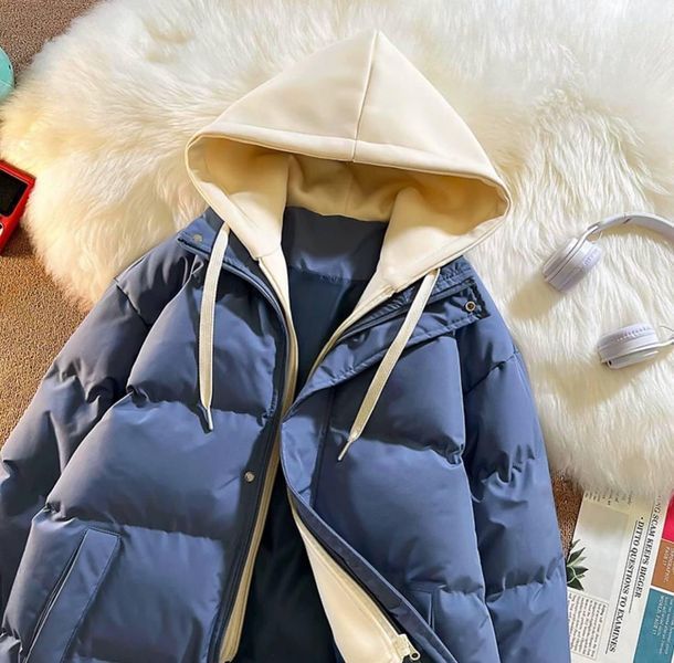 Куртка женская плащёвка Эмми на синтепоне 250 PAP-4077 (42 - 52 р.) Джинс PAP-4077 фото