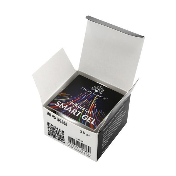 Гель для моделирования ногтей, двухфазный, Smart Gel 15 г, прозрачный 13833 фото