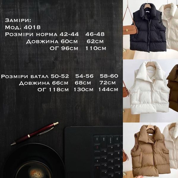 Жилетка жіноча RAZ-4018 (42 - 48 р.) Графітова RAZ-4018 фото