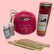 Набор для депиляции с баночным воскоплавом Pro Wax 100 Pink с воском 400 г 2970677857 фото 1